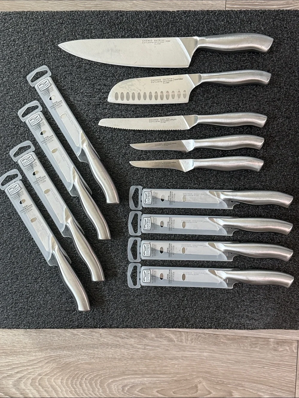 Chicago Cutlery Stainless Steel Kitchen Knife Set - Silver
